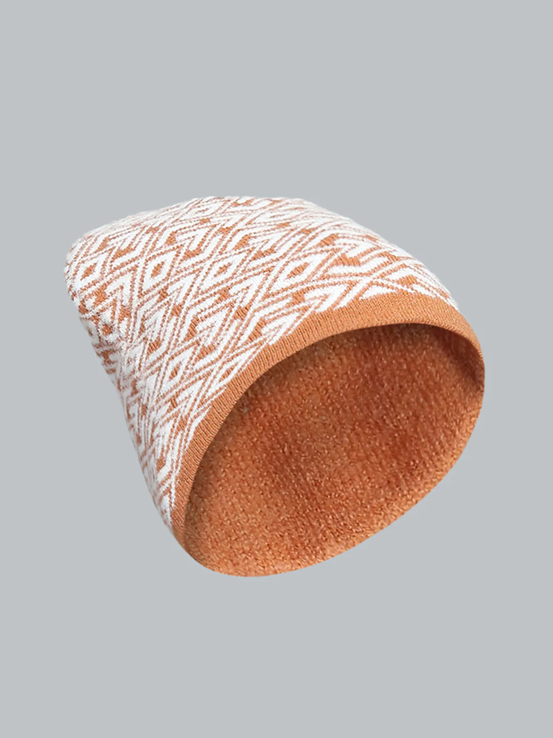 Women Rust Self Design Cap - Image 2