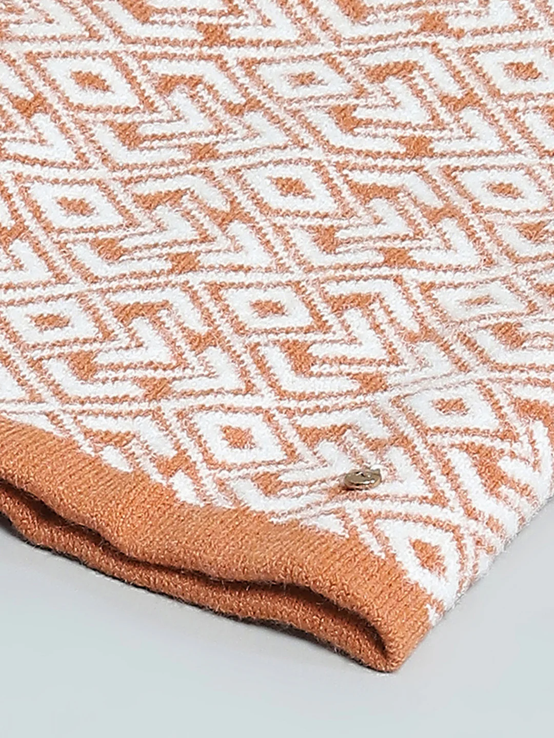 Women Rust Self Design Cap - Image 7