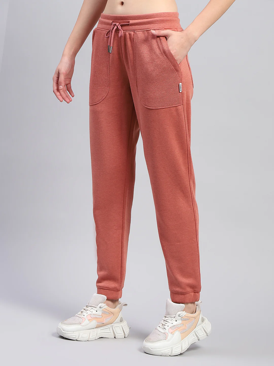 Rock.it Women Rust Solid High Neck Full Sleeve Tracksuit - Image 8