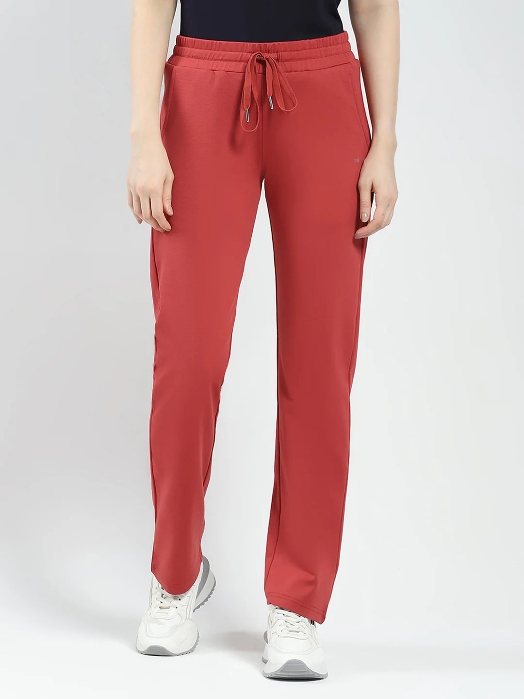 Women Rust Solid Regular Fit Lower - Image 3