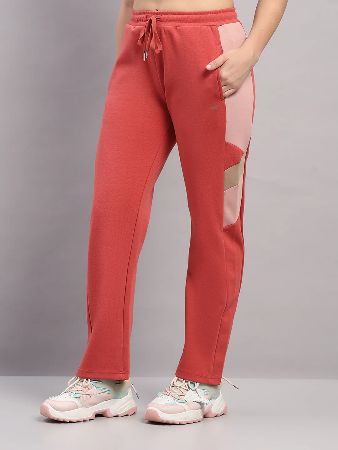 Women Rust Solid Regular Fit Winter Lower - Image 3