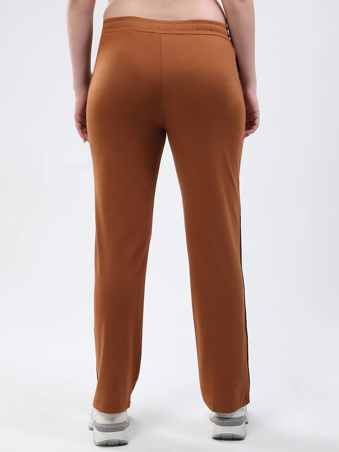 Women Rust Solid Regular Fit Winter Lower - Image 5