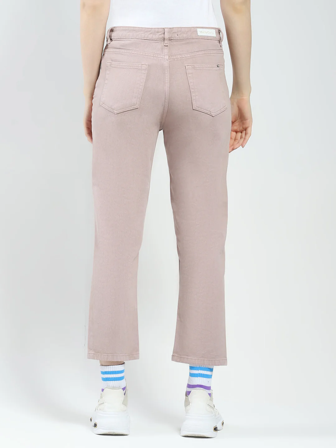 Women Rust Solid Slim Fit Denim - Image 5