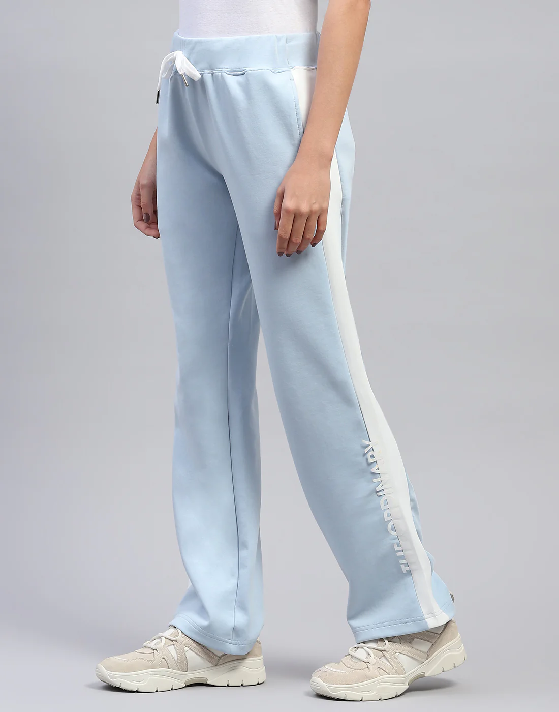 Women Sky Blue Printed Regular Fit Lower - Image 3