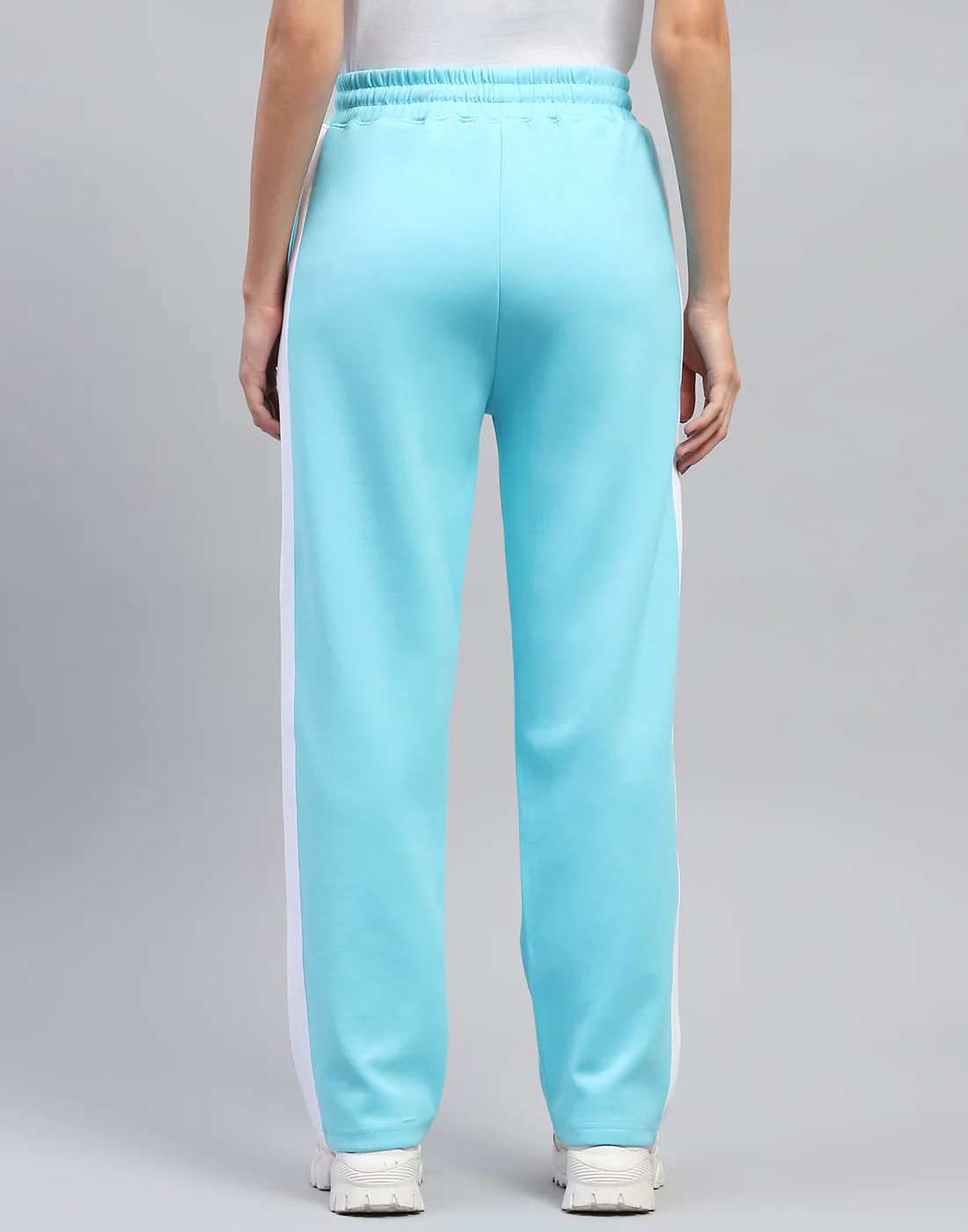 Women Turquoise Blue Solid Regular Fit Lower - Image 5