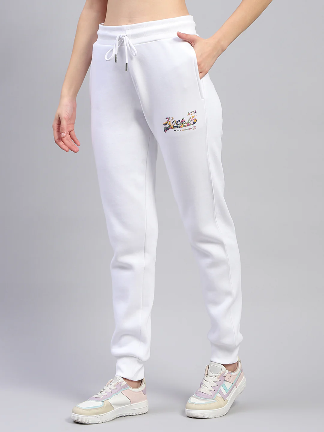 Rock.it Women White Printed Round Neck Full Sleeve Cords Set - Image 8