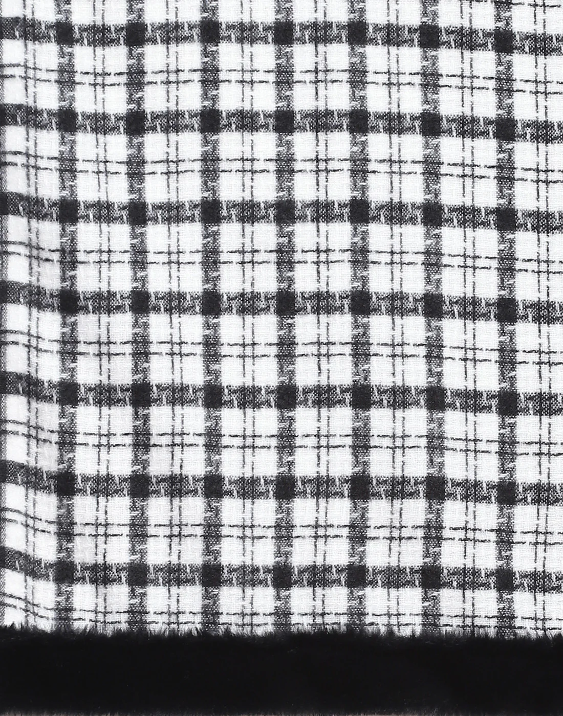 Women White Self Design Stole - Image 6