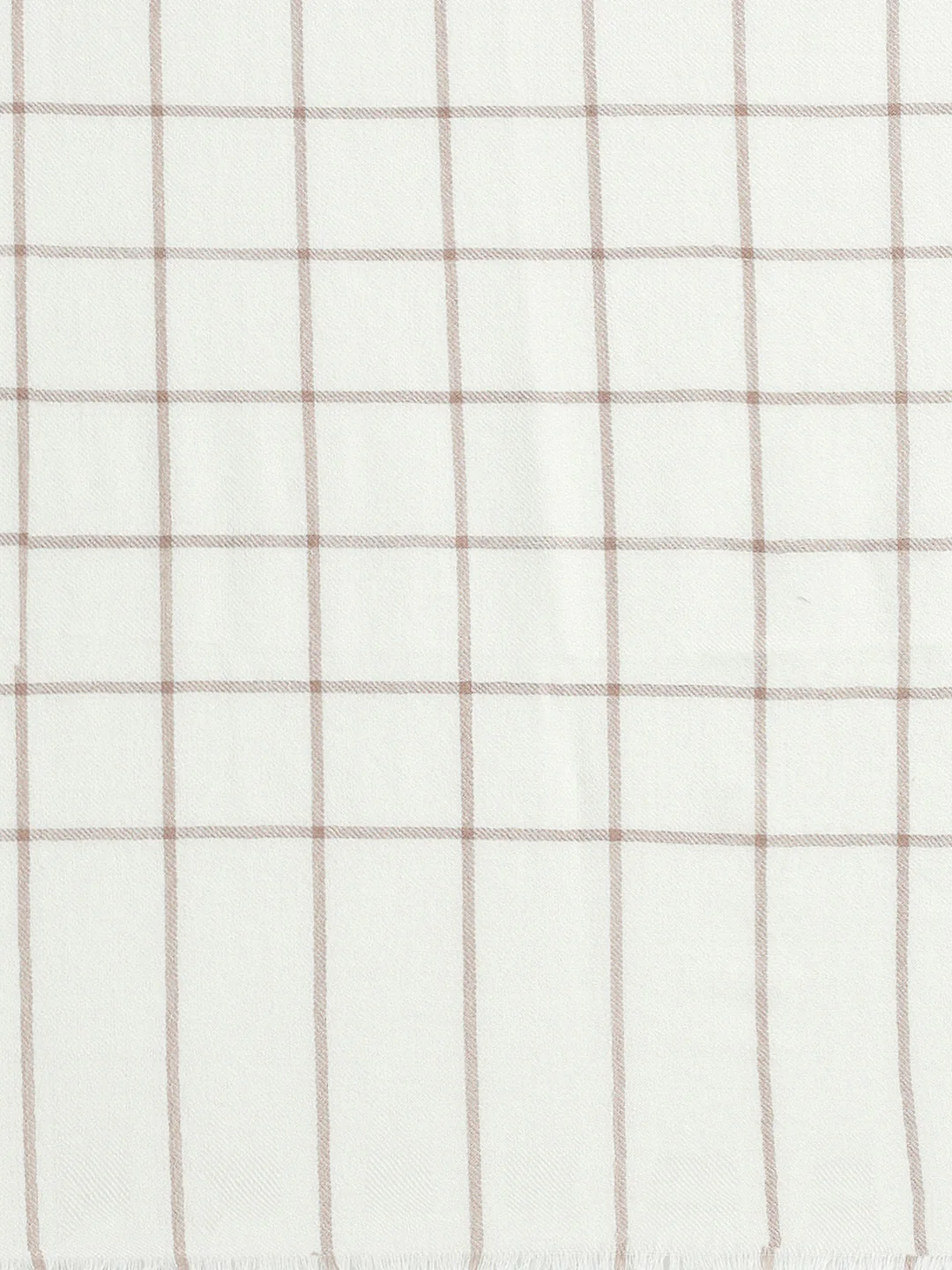 Women White Self Design Stole - Image 7