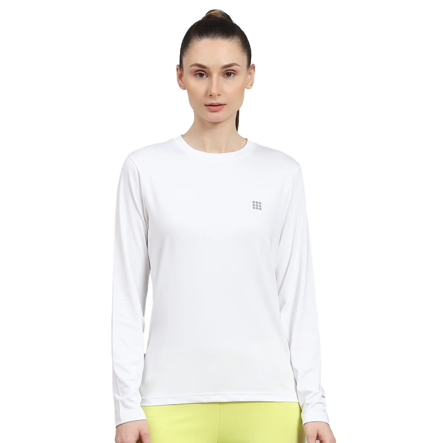 Rock.it Women White Solid Round Neck Full Sleeve Top - Image 6