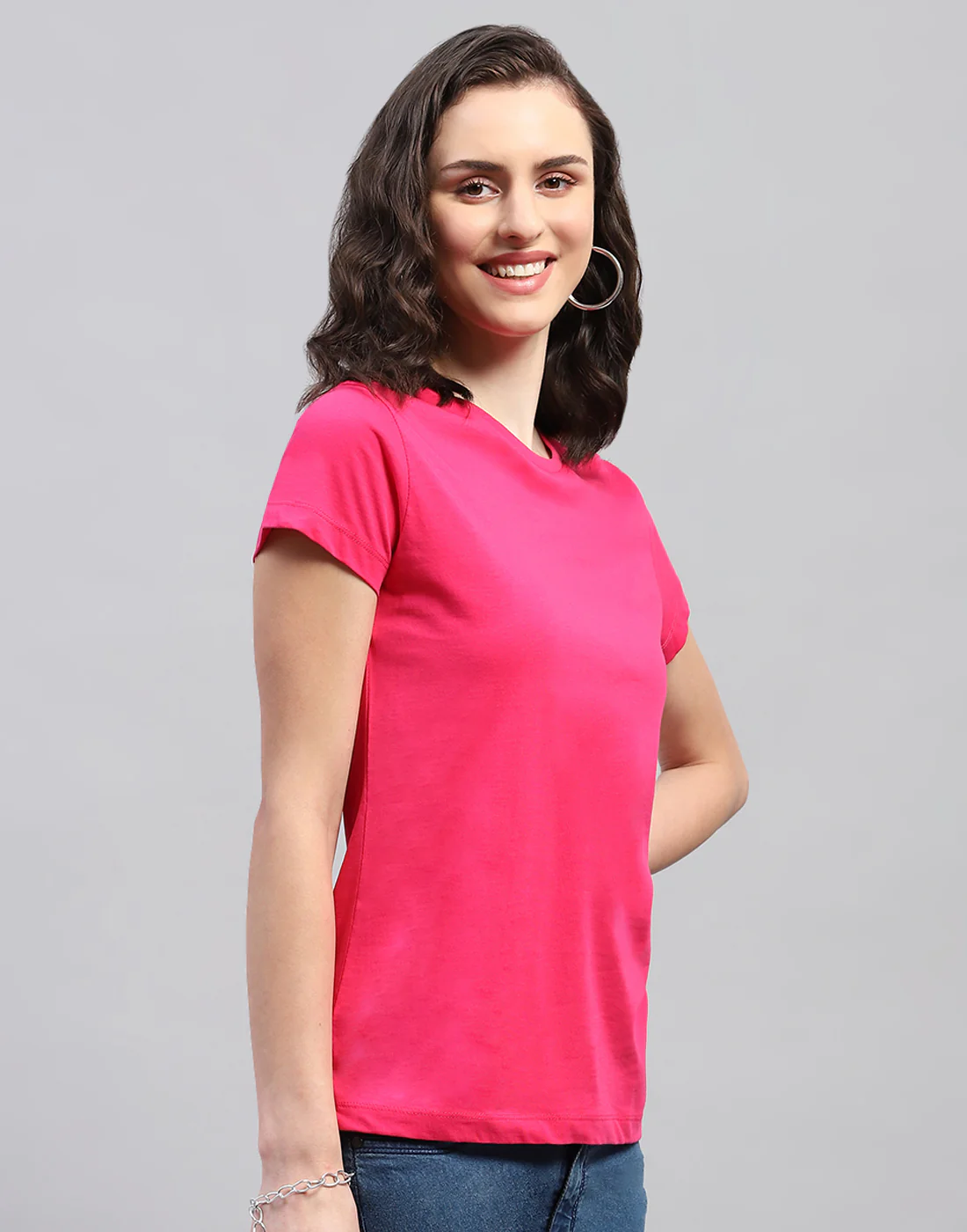 Women Yellow & Red Solid Round Neck Half Sleeve Top (Pack of 2) - Image 5