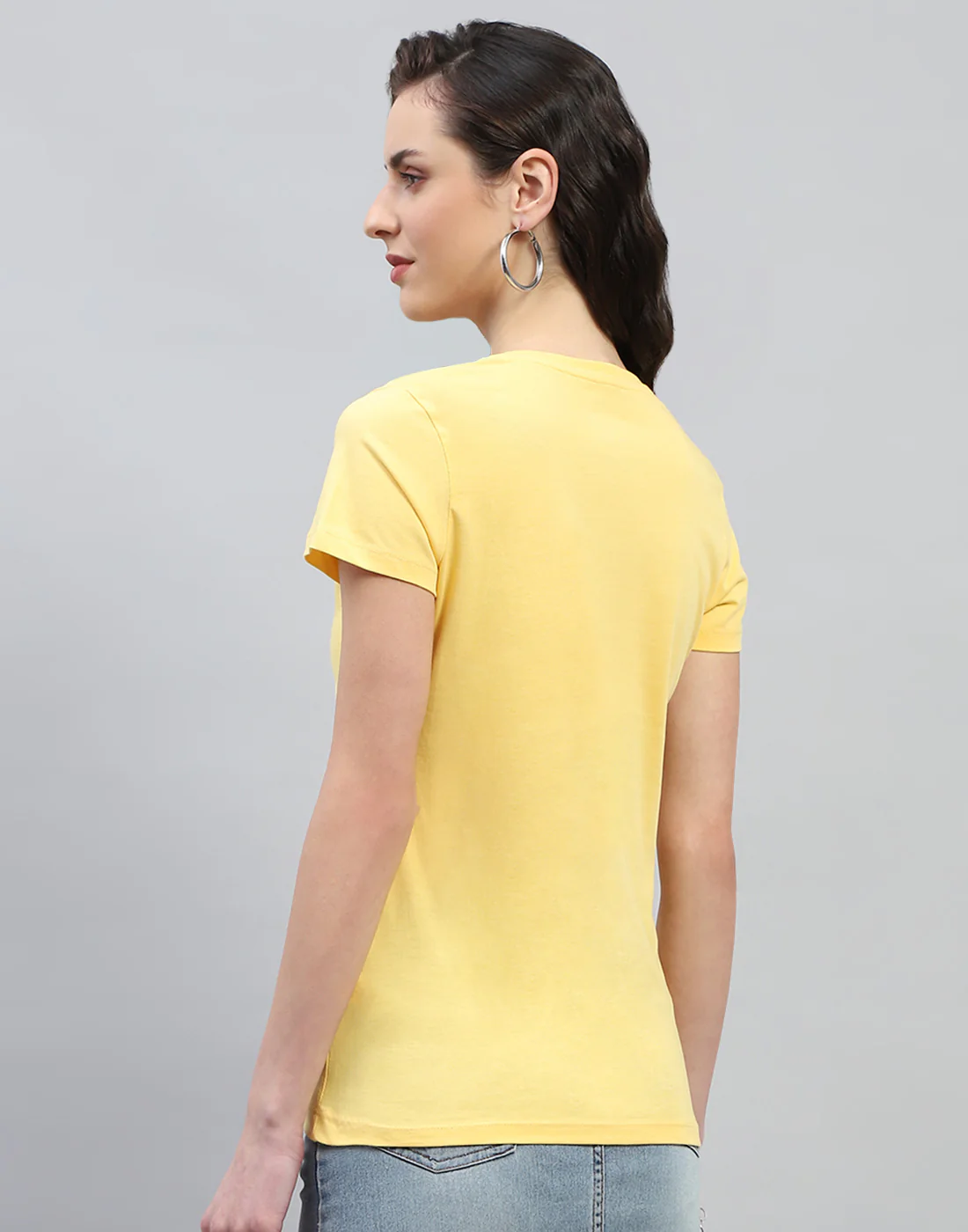 Women Yellow & Turquoise Blue Solid V Neck Half Sleeve Top (Pack of 2) - Image 7