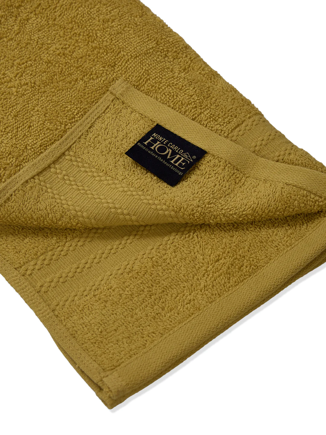 Yellow & Green Pure Cotton Solid 380 GSM Hand Towel 2 Pc Set (Jazz Collection) - Image 8