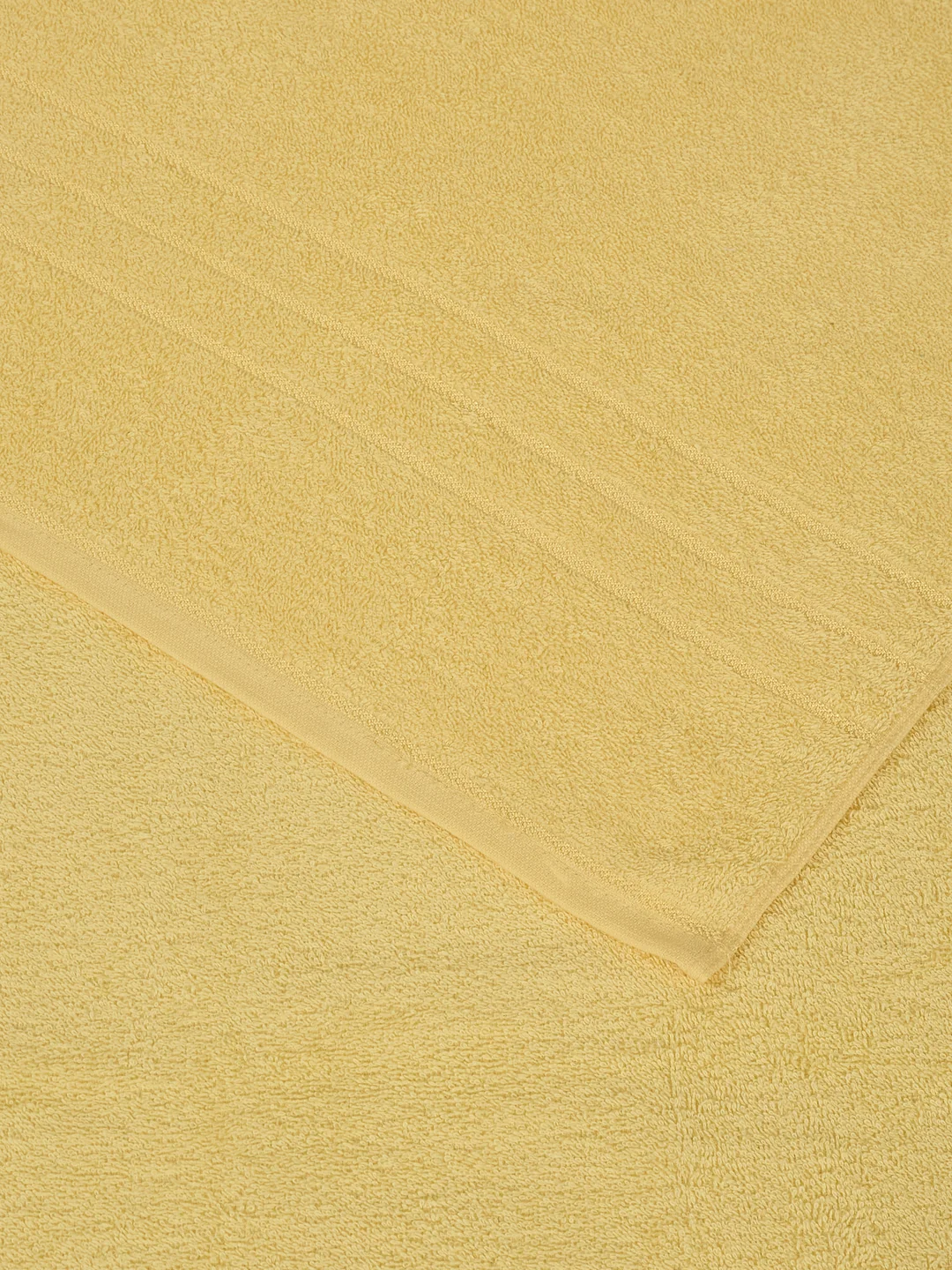 Yellow Pure Cotton Solid 340 GSM Car Towel 1 Piece (Soho Collection) - Image 5