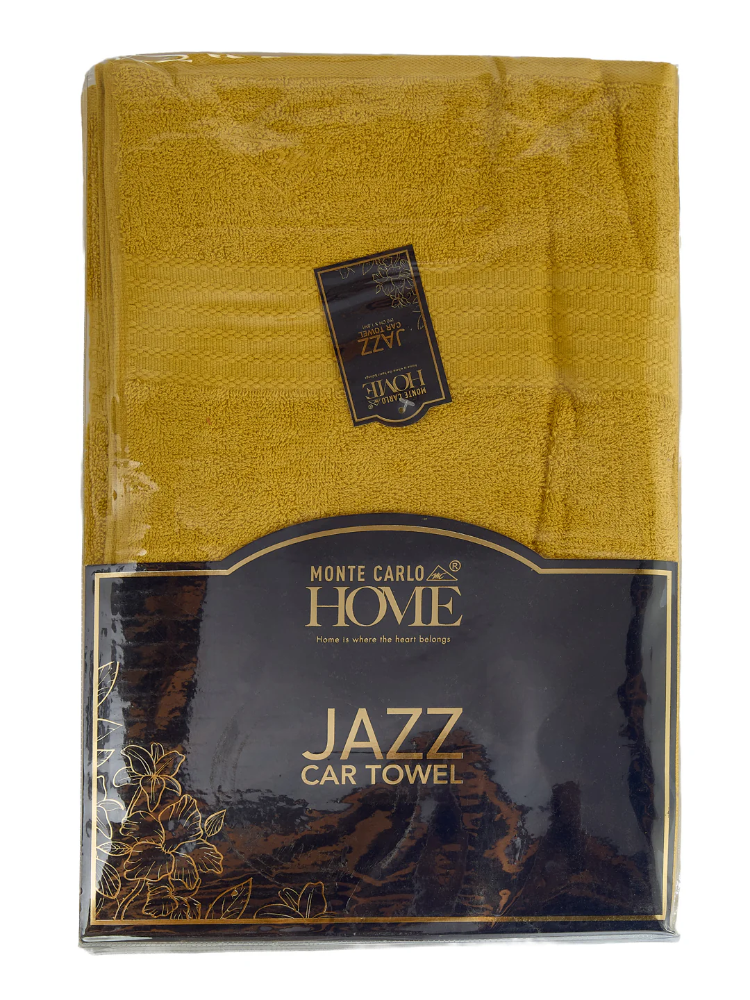 Yellow Pure Cotton Solid 380 GSM Car Towel 1 Piece (Jazz Collection) - Image 8