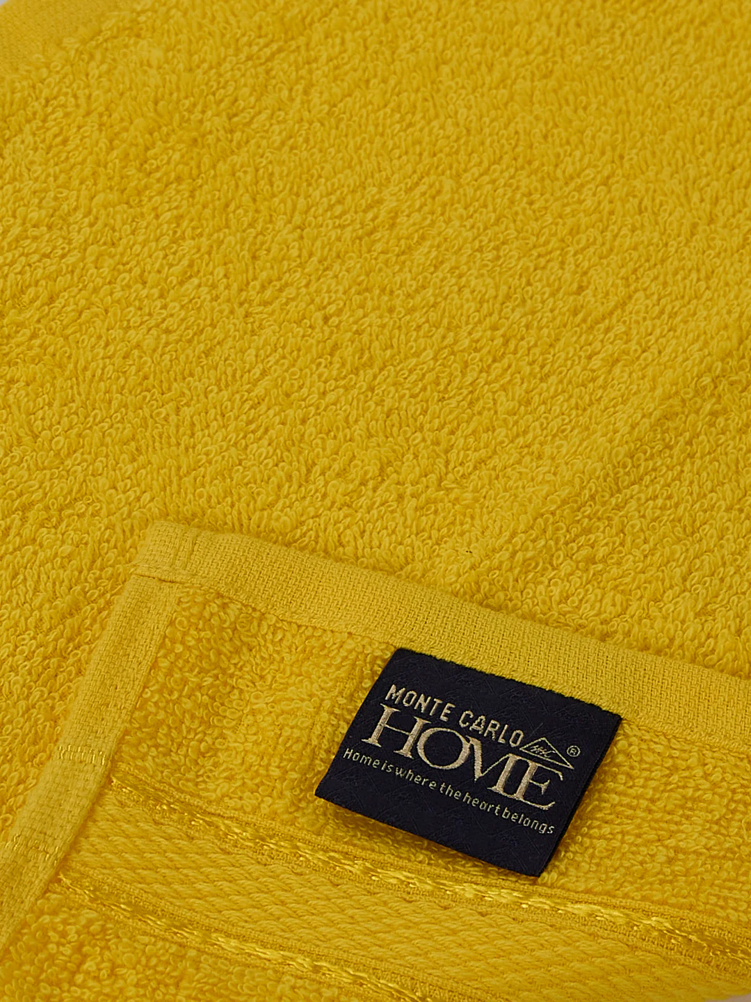 Yellow Pure Cotton Solid 400 GSM Face Towel 4 Pc Set (Jasper Collection) - Image 5